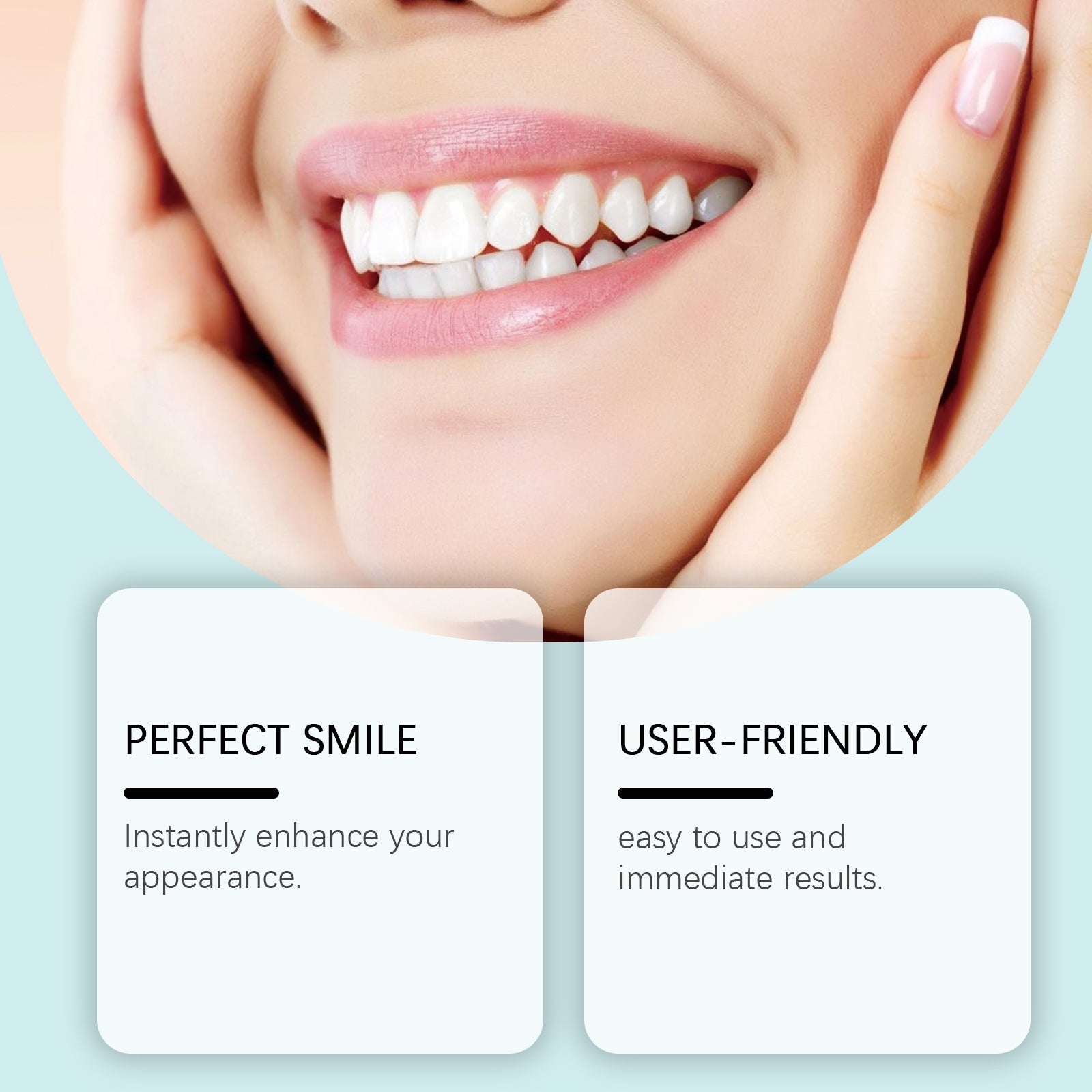 Cosmetic Denture Set To Enhance Smile Appearance Comfortable Material Denture Dental Cosmetic Set