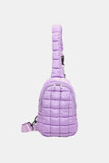 Quilted Nylon Crossbody  Bag