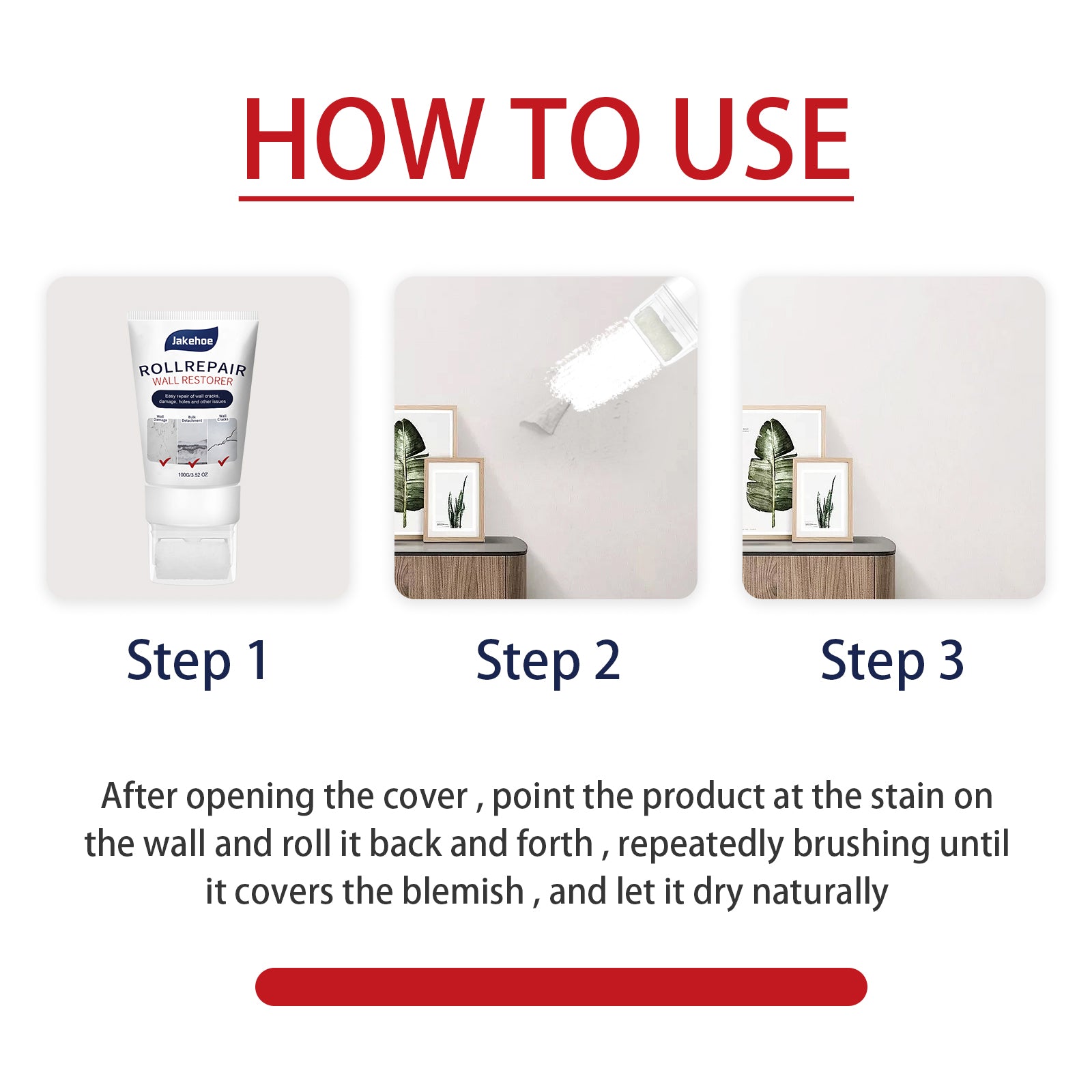 Wall Repair Paste Household White Wall Renovation Repair Paste Moisture Resistant Mildew Waterproof Interior Wall Repair