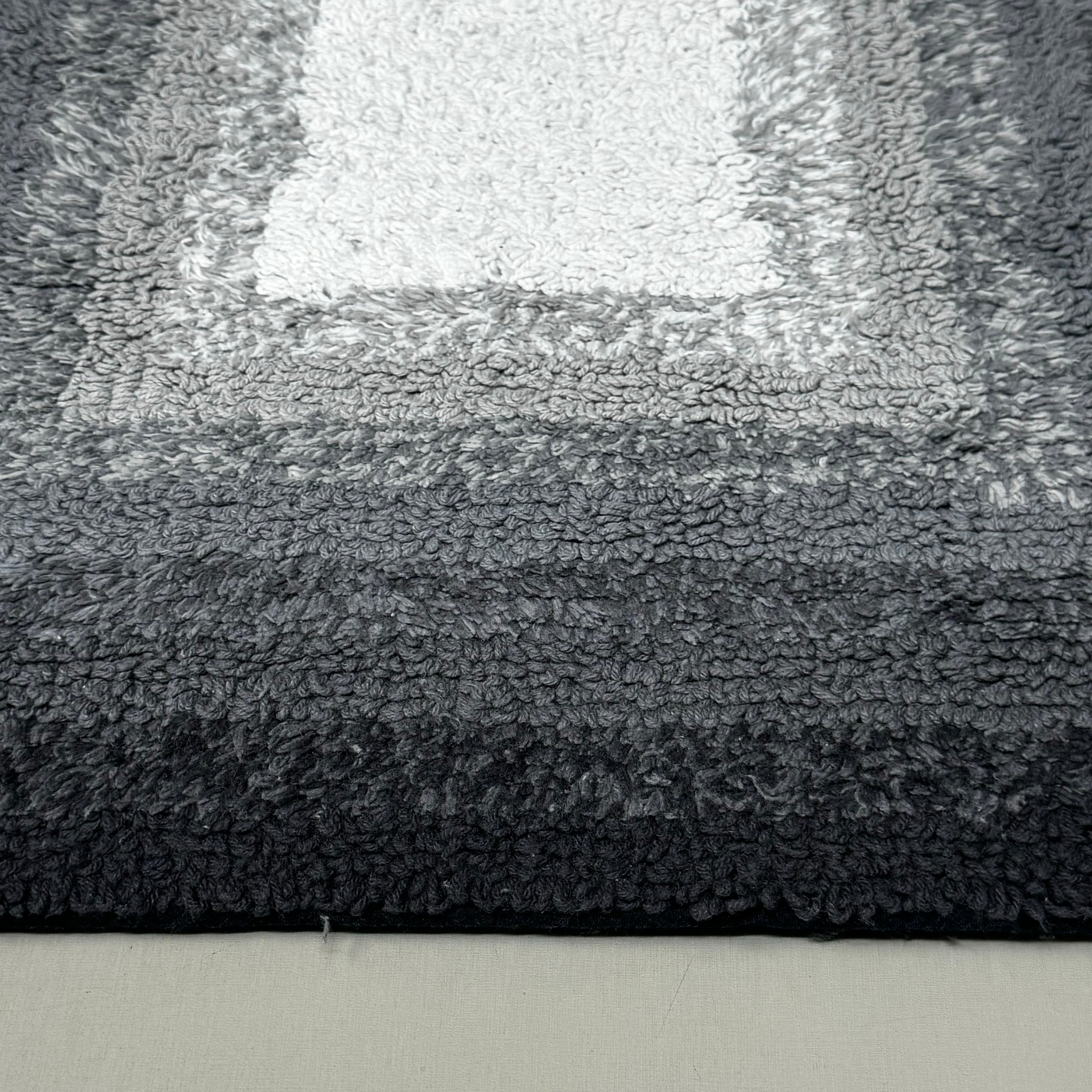 BETTER HOMES & GARDEN (2 PACK) Cotton Reversible Bath Rug 20X30" Ombre Grey