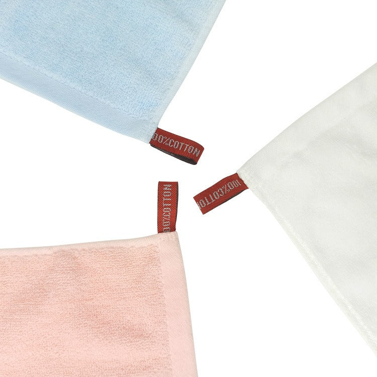 Small Square Towel, All Cotton 20 * 20, Kindergarten Pure Cotton Small Towel, Plain Hook, Hand Wipe Square Towel