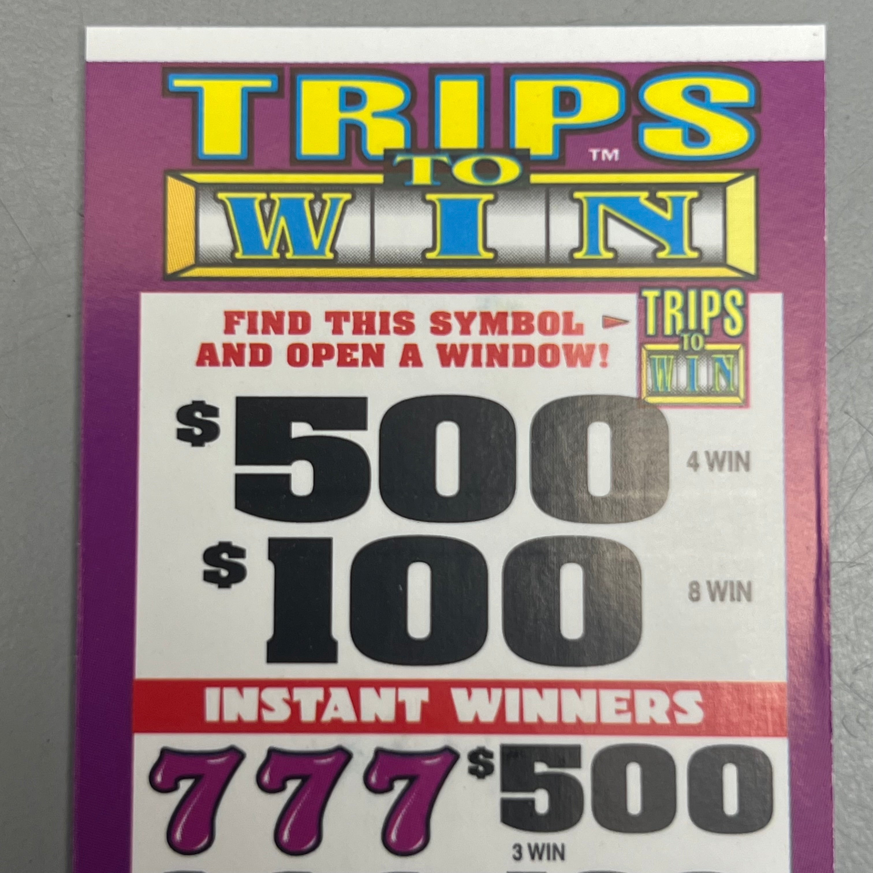 SPECIALTY MANUFACTURING Trips to Win 8160 Cards 3.875"x1.875"