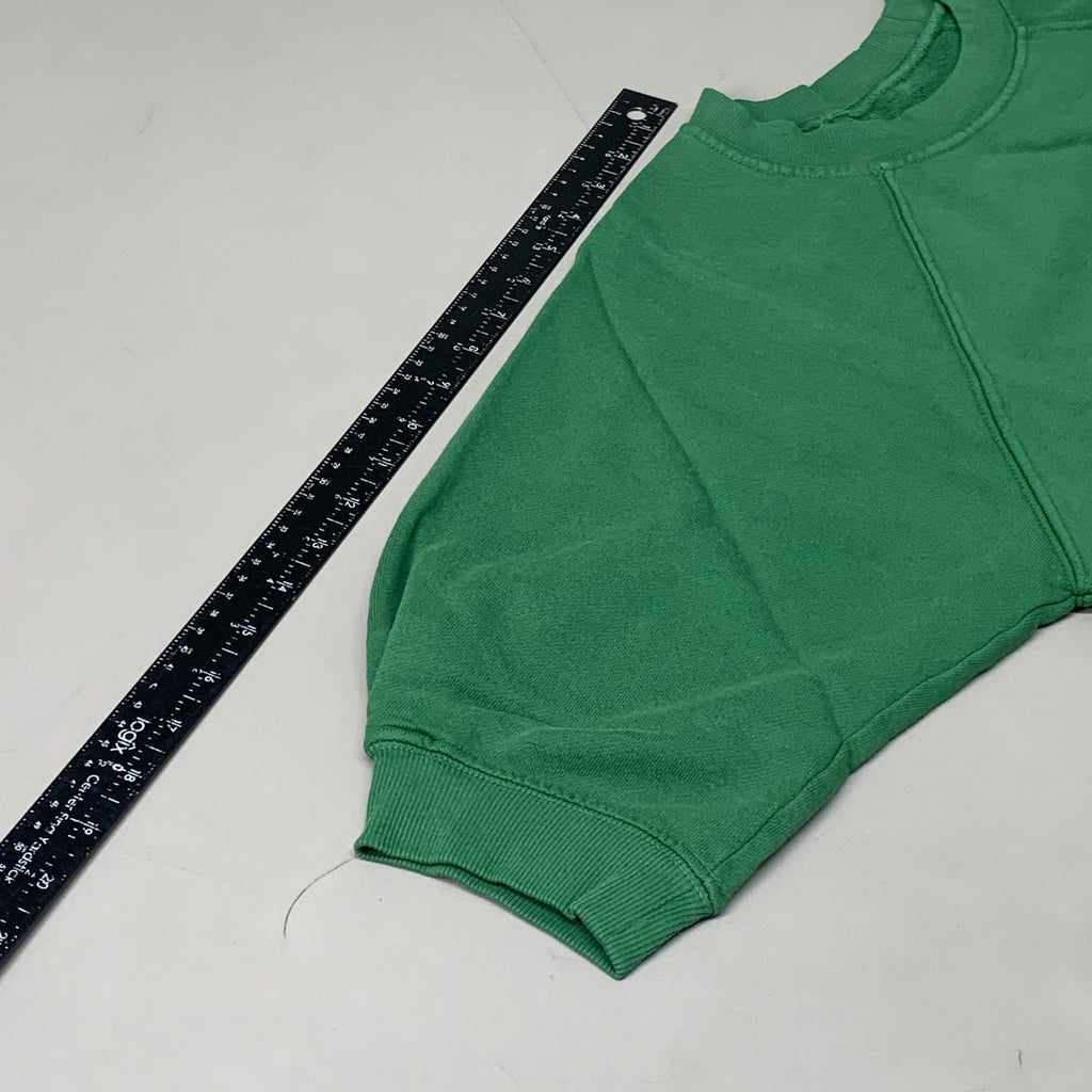 ETICA Fleur Raglan Sweat Top W/ Pintuck Sleeve Juniper Size Small EW174412
