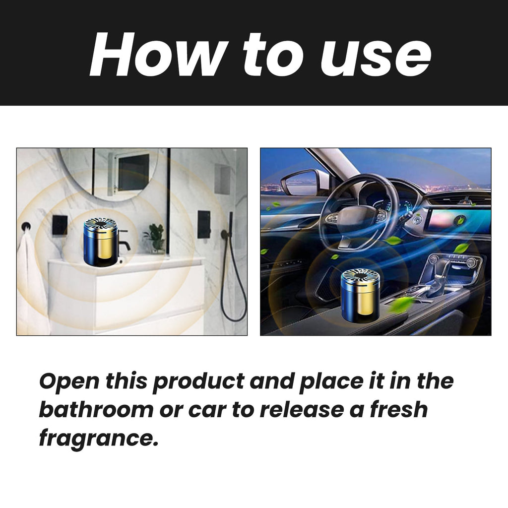 Bathroom Portable Ventilation Aromatherapy, Car Aromatherapy Bathroom Bedroom Deodorant Adornment