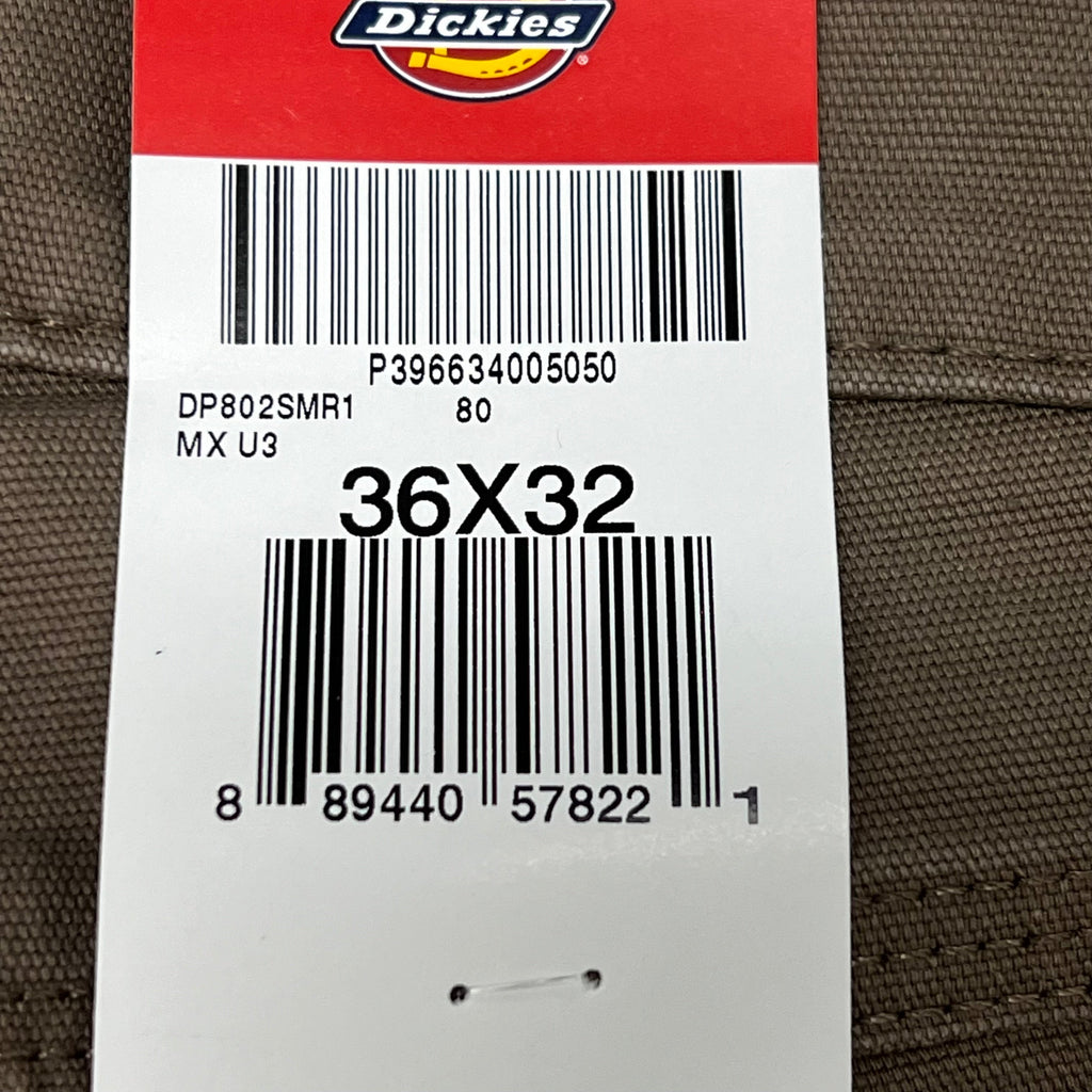 DICKIES Flex Regular Fit Double Knee Pant Men's Sz 36X32 Stonewashed Mushroom