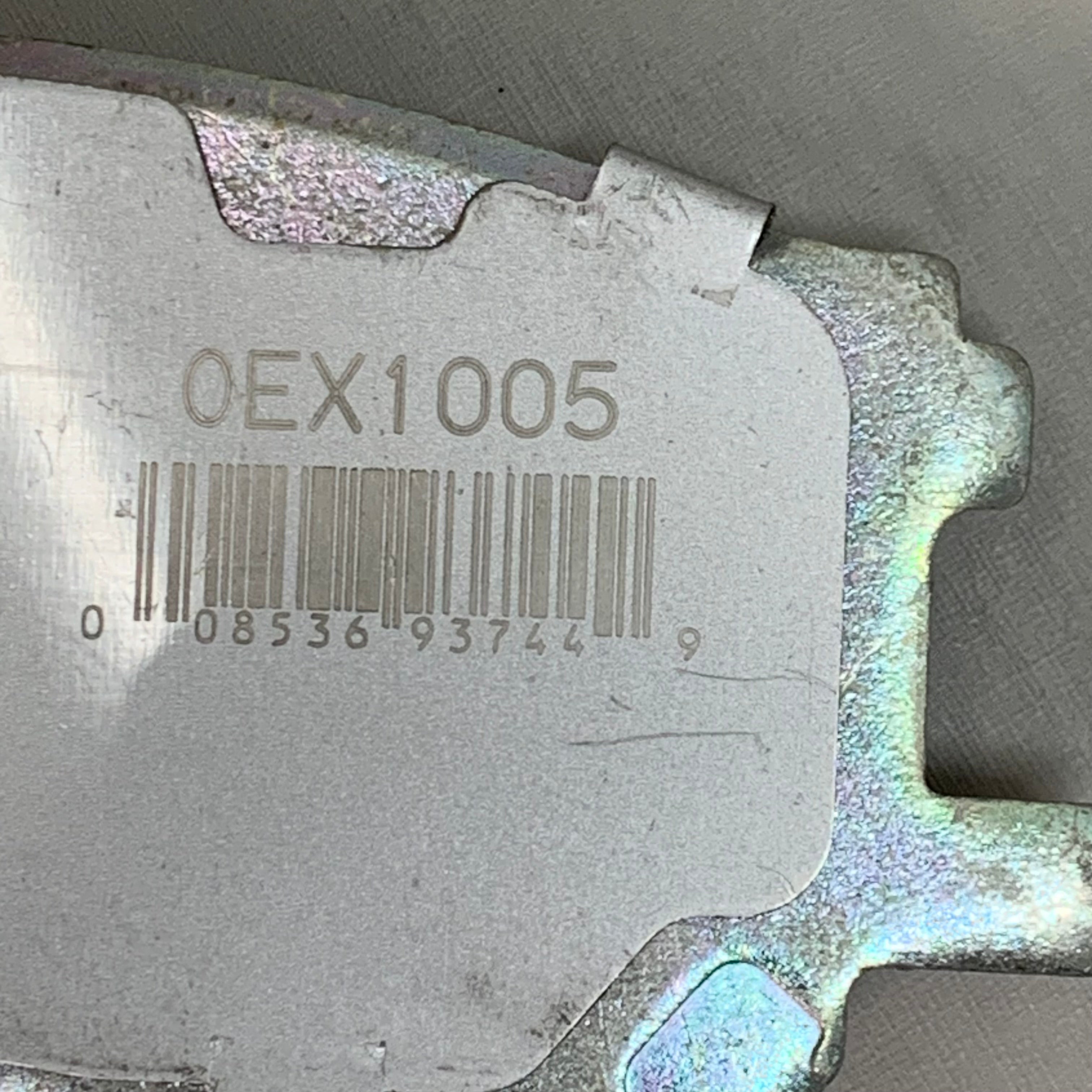 WAGNER OEx Premium Ceramic Disc Brake Pad Set 5 1/2" x 2" Grey OEX1005