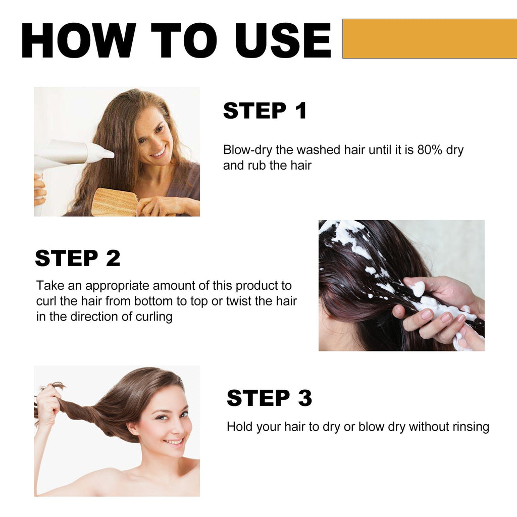Moisturize Styling Elastin Cream, Curls Volumizing Shine Natural Puffiness Styling Conditioner
