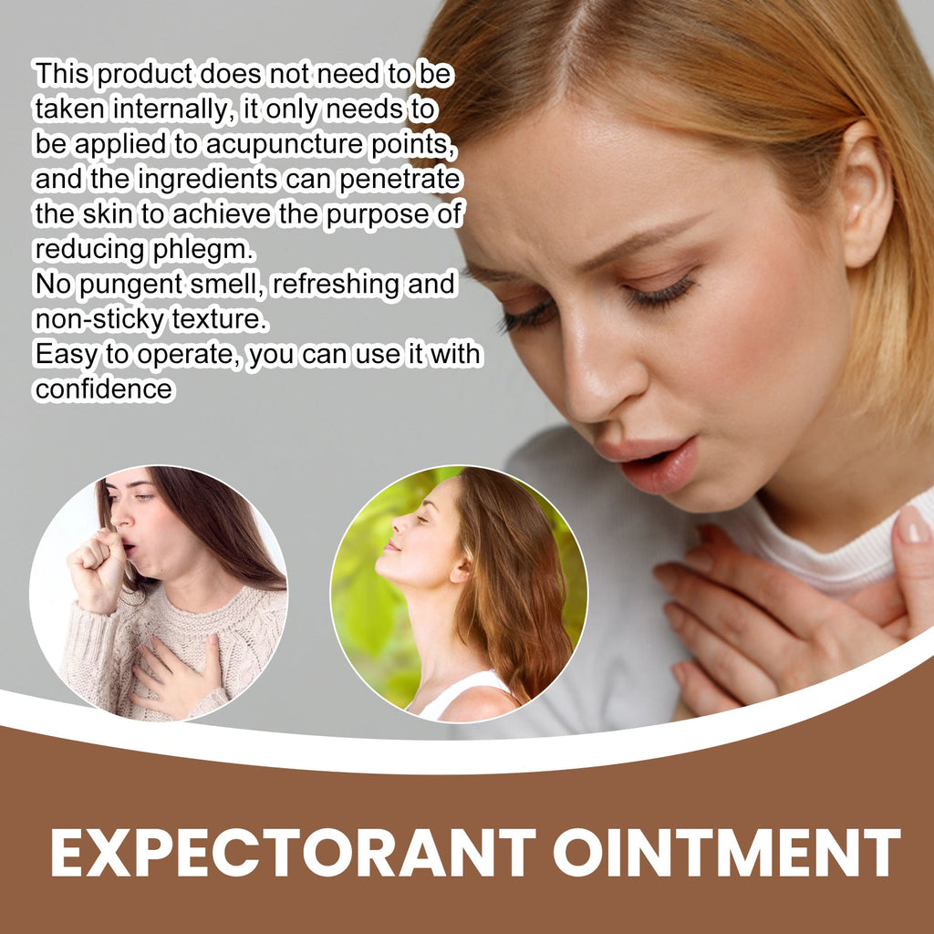 Expectorant Ointment, Body Care Relief Phlegm Throat Dry Itching Foreign Body Point Discomfort Repair Cream