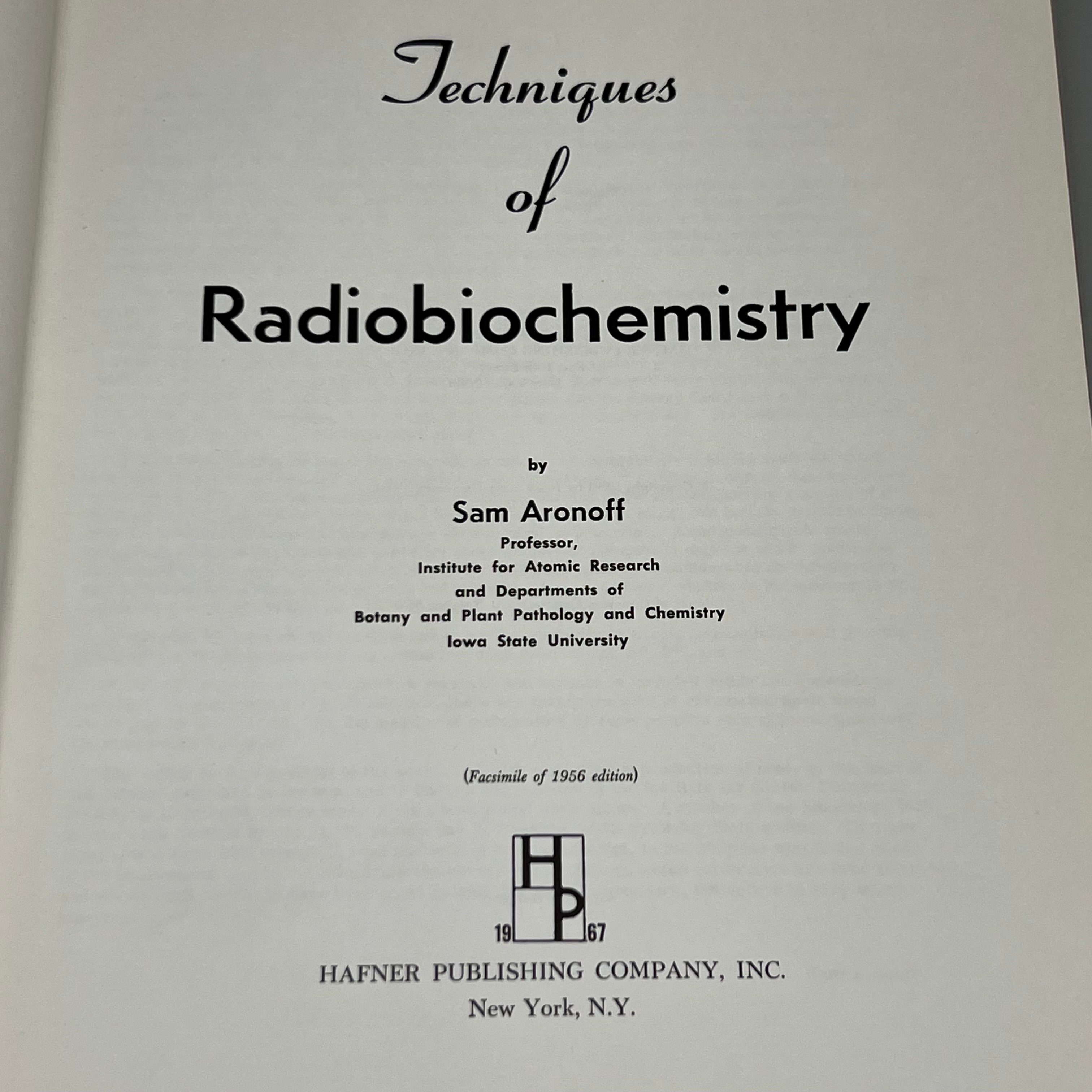 Collection of WEBSTER’S NEW INTERNATIONAL DICTIONARY Second Edition & Book Techniques of RADIOBIOCHEMISTRY (Used)