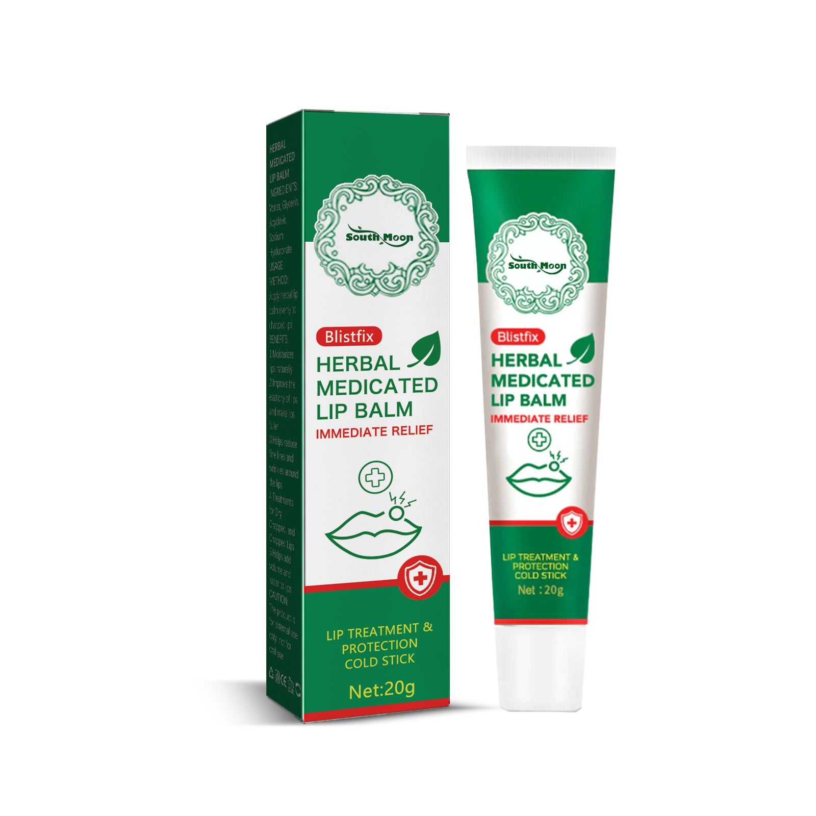 Herbal Medicated Lip Balm, Repair Lips Prevent Dry Crack Remove Dead Skin And Moisturize Care Lip Balm