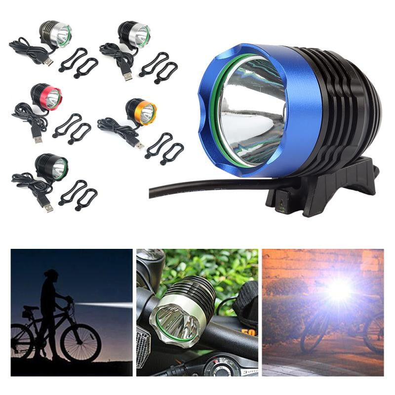 Mountian Bike Front Lamp 1800LM Bicycle Headlight Cycling Headlamp Battery Pack Charger 3 Modes Bike Headlight Waterproof  LEDs Bicycle Light Mountain Bike Front Light Headlamp Bike Light