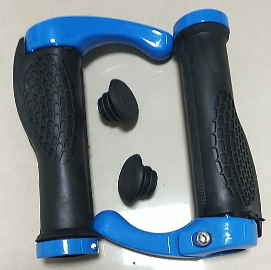 Bicycle Grip Handlebar End Cap Aluminium Alloy Lock Mountain Handle Bar Grip Bike Anti-Skid Rubber Bicycle Skid-Proof Grips New Generation Bike Handlebar Grip Soft Gel Inserts Shock Resistance Ergonomics Comfort Design