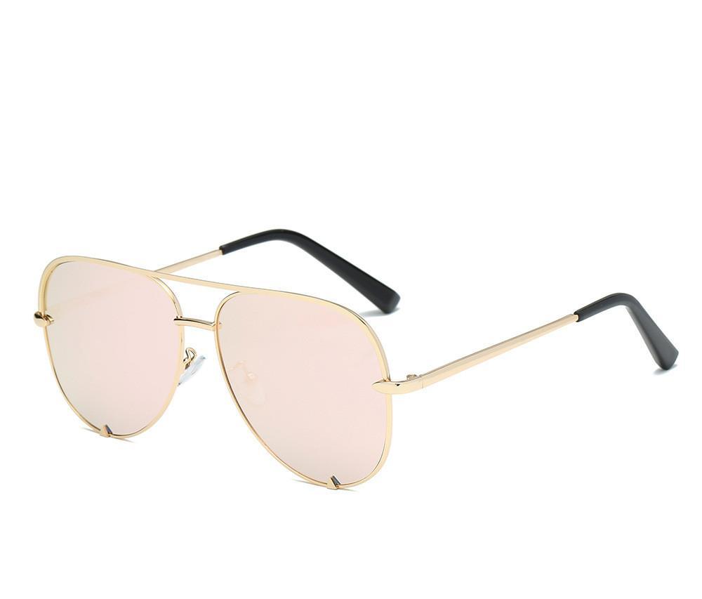 Luxury Lady Vintage Round Metal  Sunglasses For  Driving Black Retro Mirror Sunglasses Woman  Shade Sunglasses With  UV400 Protection