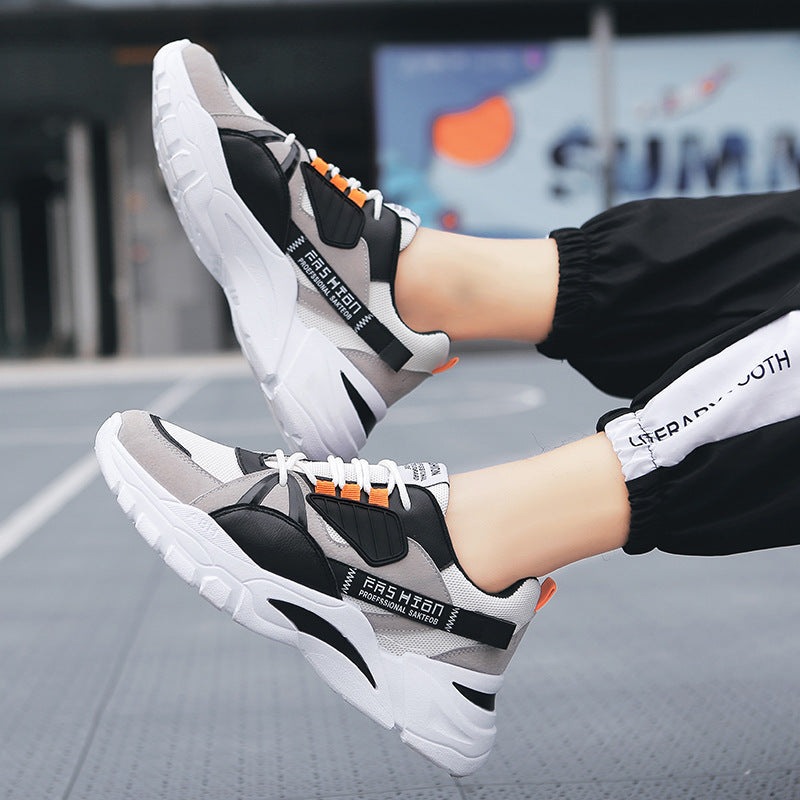 New Arrival Mesh Breathable Sports Running Men's Shoes Old Thick-soled Casual Men's Shoes