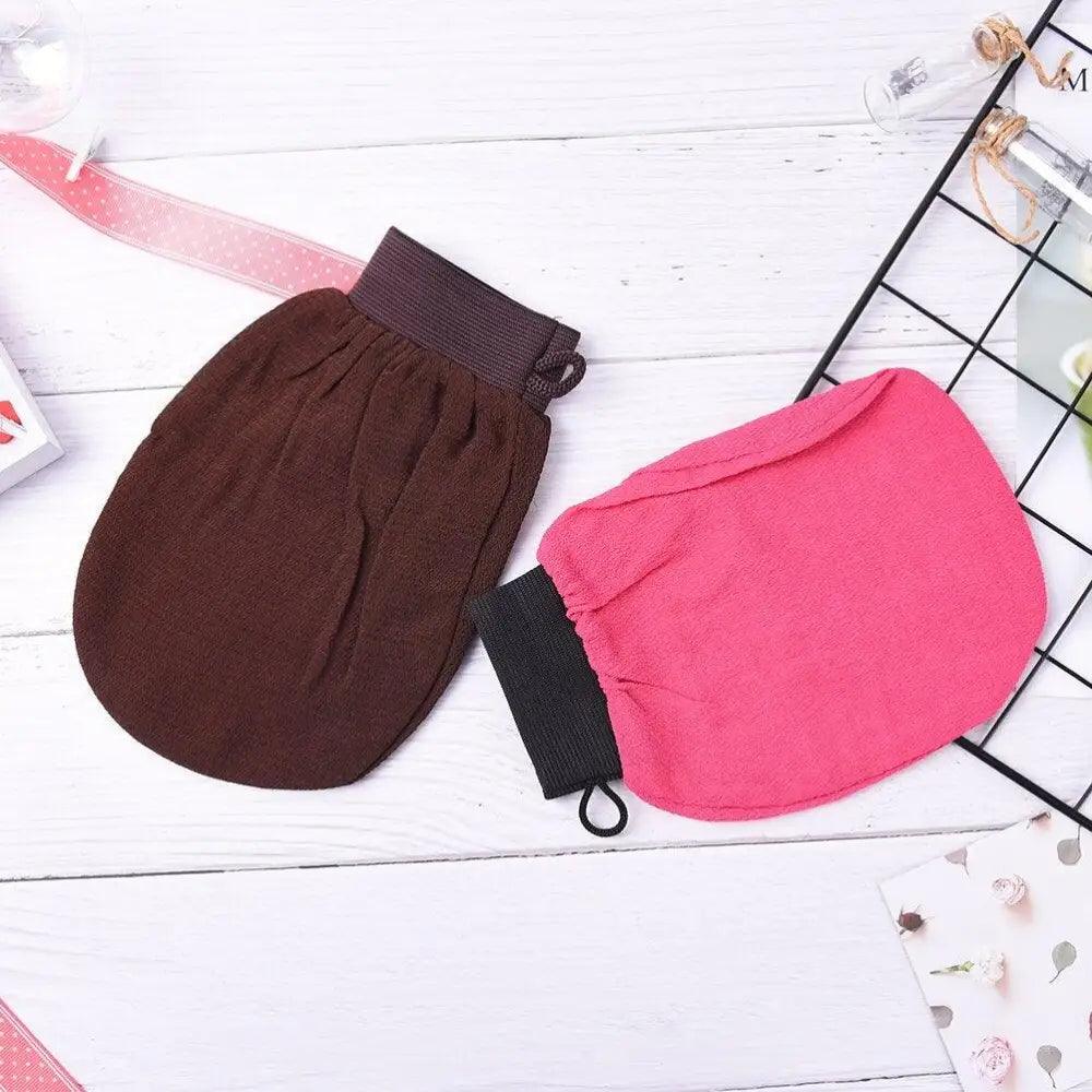 1PC Colorful Shower Bath Magic Peeling Glove Modern Exfoliating Tan Removal Skincare Soft Gloves For Shower  Body Scrubber Bath Accessories