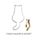 1PC Kitchen Cookie Cutter Cat Shaped Aluminium Mold Sugarcraft Cake Cookies Pastry Baking Cutter Mould Cake Decorating Tools Cute Cat Cookie Cutter Mold Cookie Stamp Perfect For Baking Treats Cookies And Crafts
