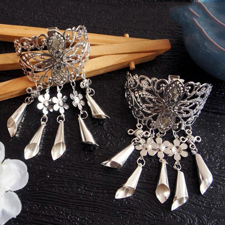 1Pc New Chinese Style Hair Clips for Women Cherry Hairpin Girls Elegant Ladies Headwear Costume Headdress Wedding Hair Accessories for Brides and Bridesmaids