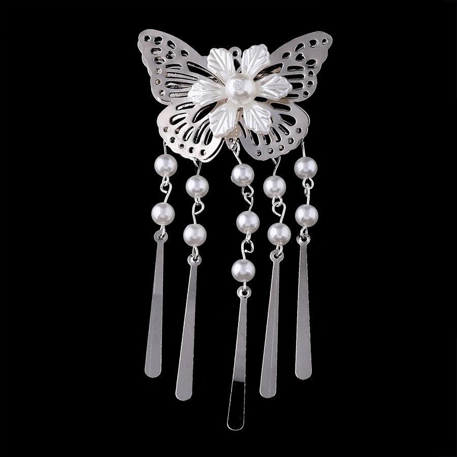1Pc New Chinese Style Hair Clips for Women Cherry Hairpin Girls Elegant Ladies Headwear Costume Headdress Wedding Hair Accessories for Brides and Bridesmaids