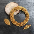 1PC Rosette Leaves Silicone Mold Cake Chocolate Mold Picture Frame Frame Sugar Baking Mold Molding Silicone Picture Frames Fondant Molds Photo Mirror Silicone Wedding Cake Decorating Mold