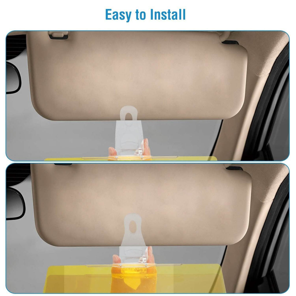 2-in-1 Anti-Glare Auto Sun Visor