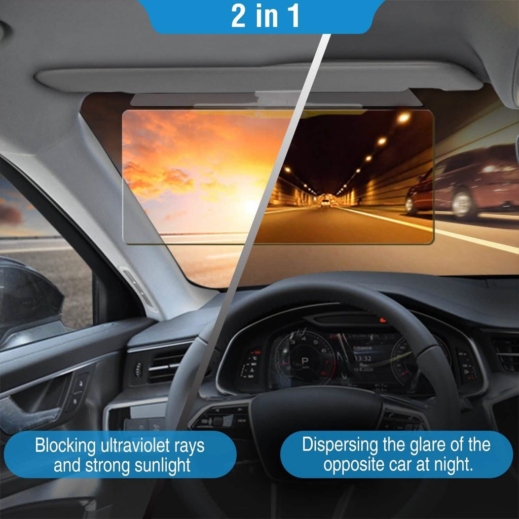 2-in-1 Anti-Glare Auto Sun Visor