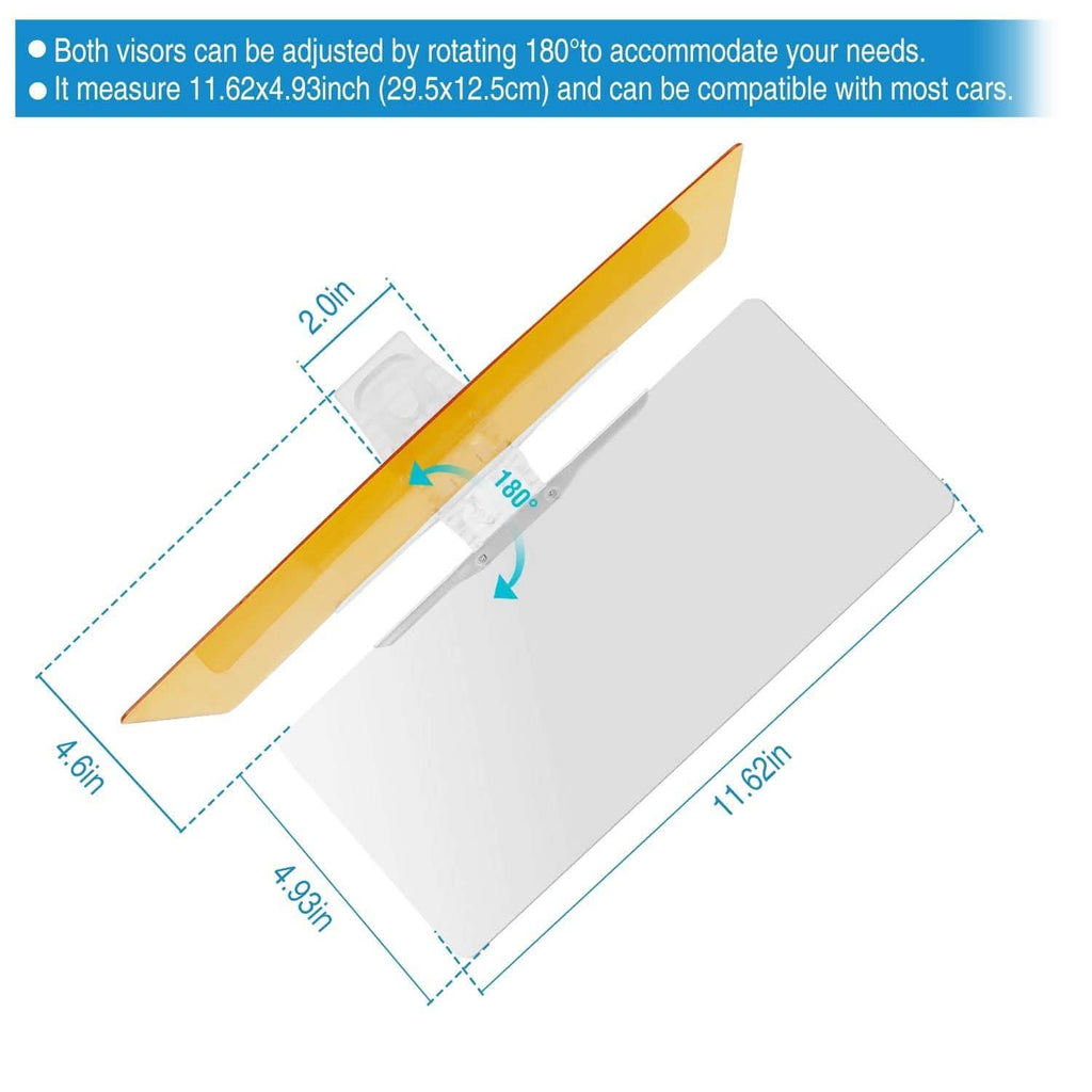 2-in-1 Anti-Glare Auto Sun Visor