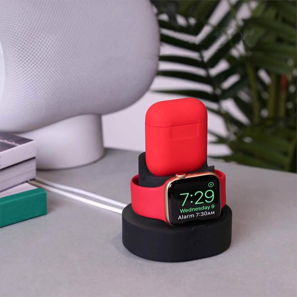 2-in-1 Apple Silicone Charging Stand