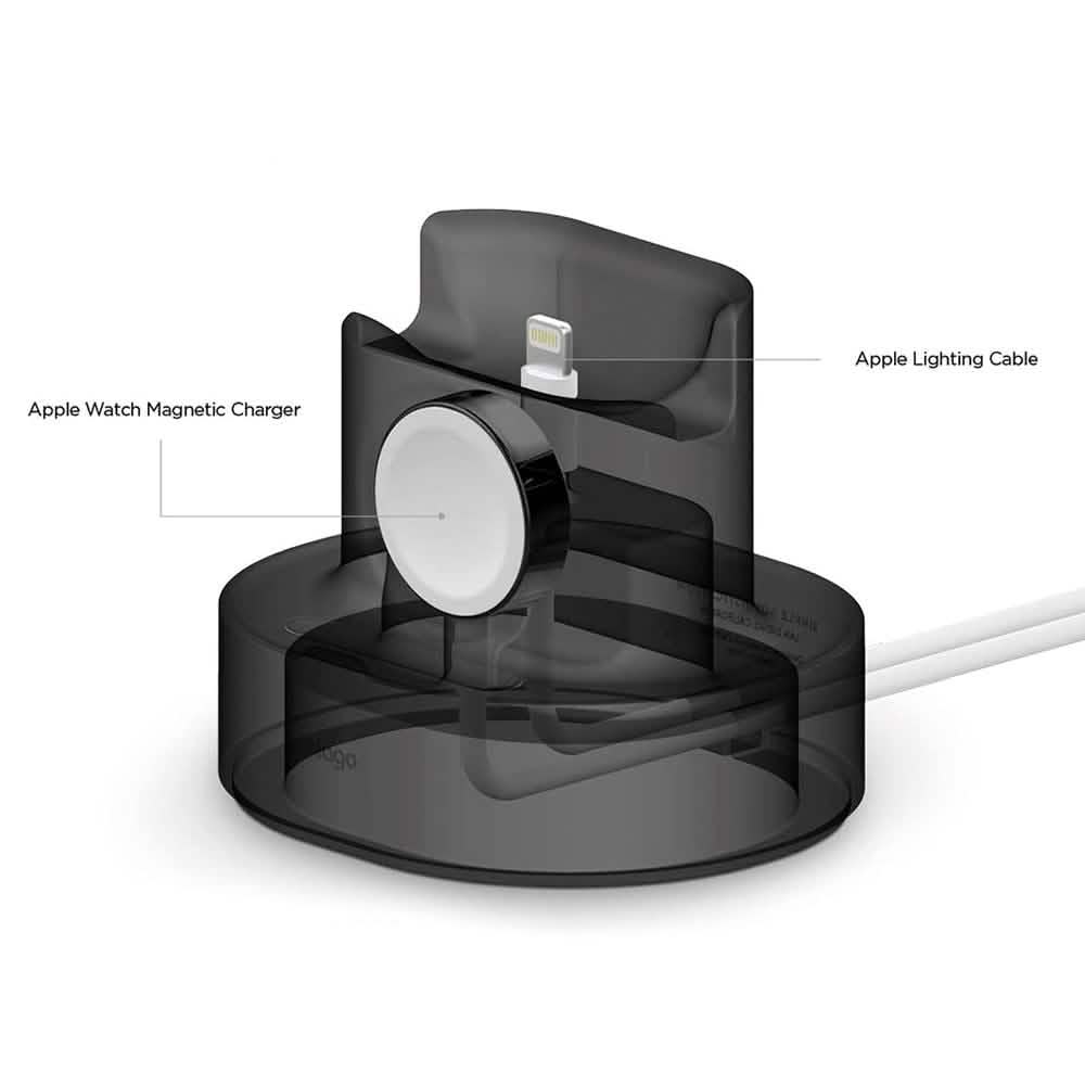 2-in-1 Apple Silicone Charging Stand
