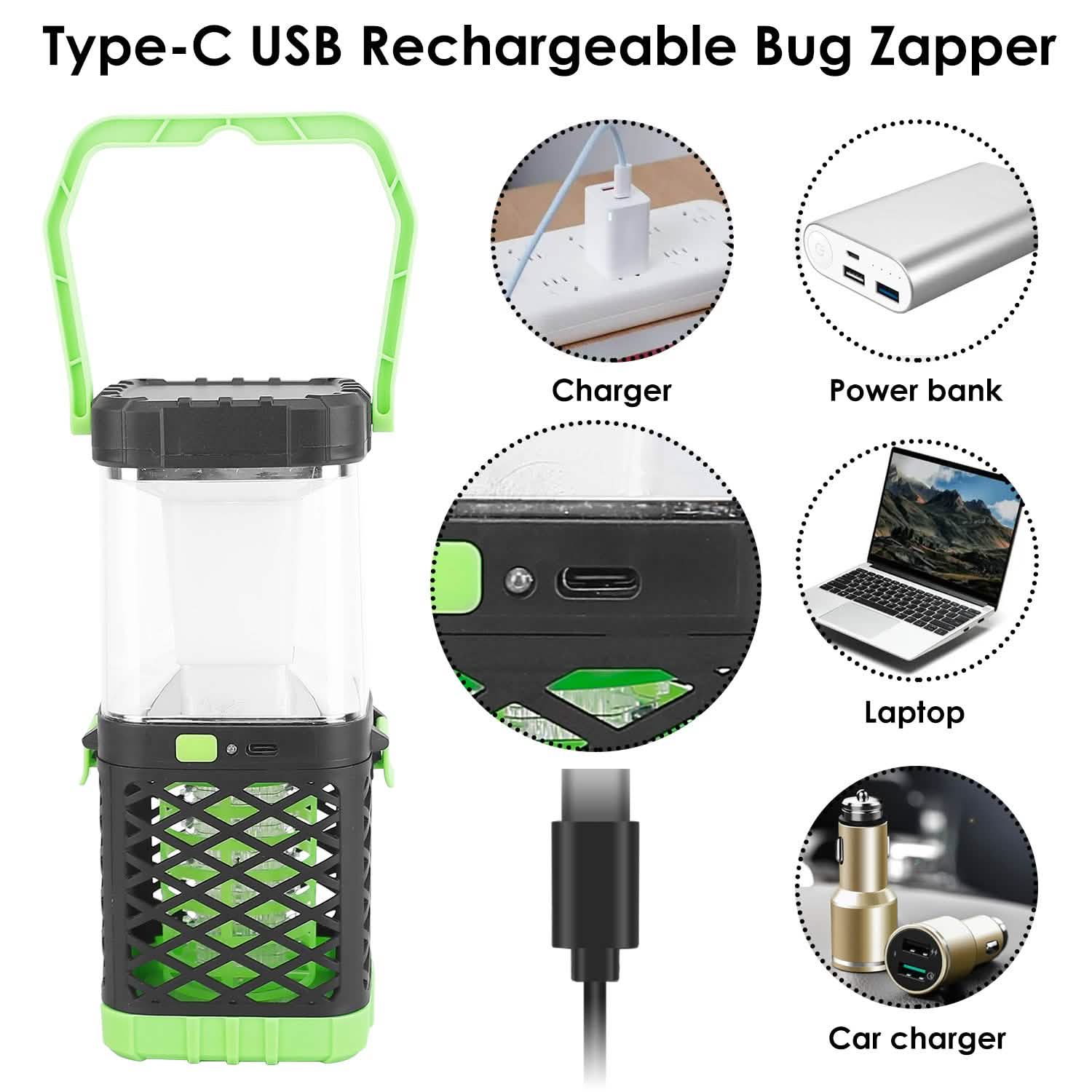 2-in-1 Electric Mosquito Killer Lamp Fly Bug Zapper