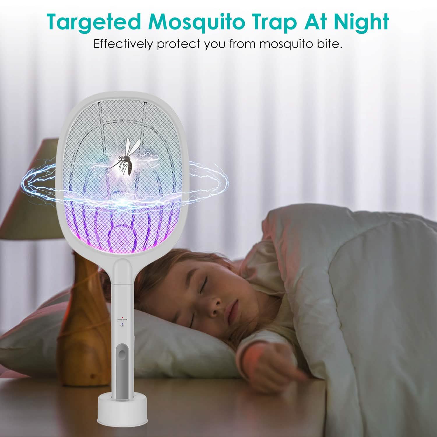 2-in-1 Electric Rechargeable Bug Zapper Insect Killer