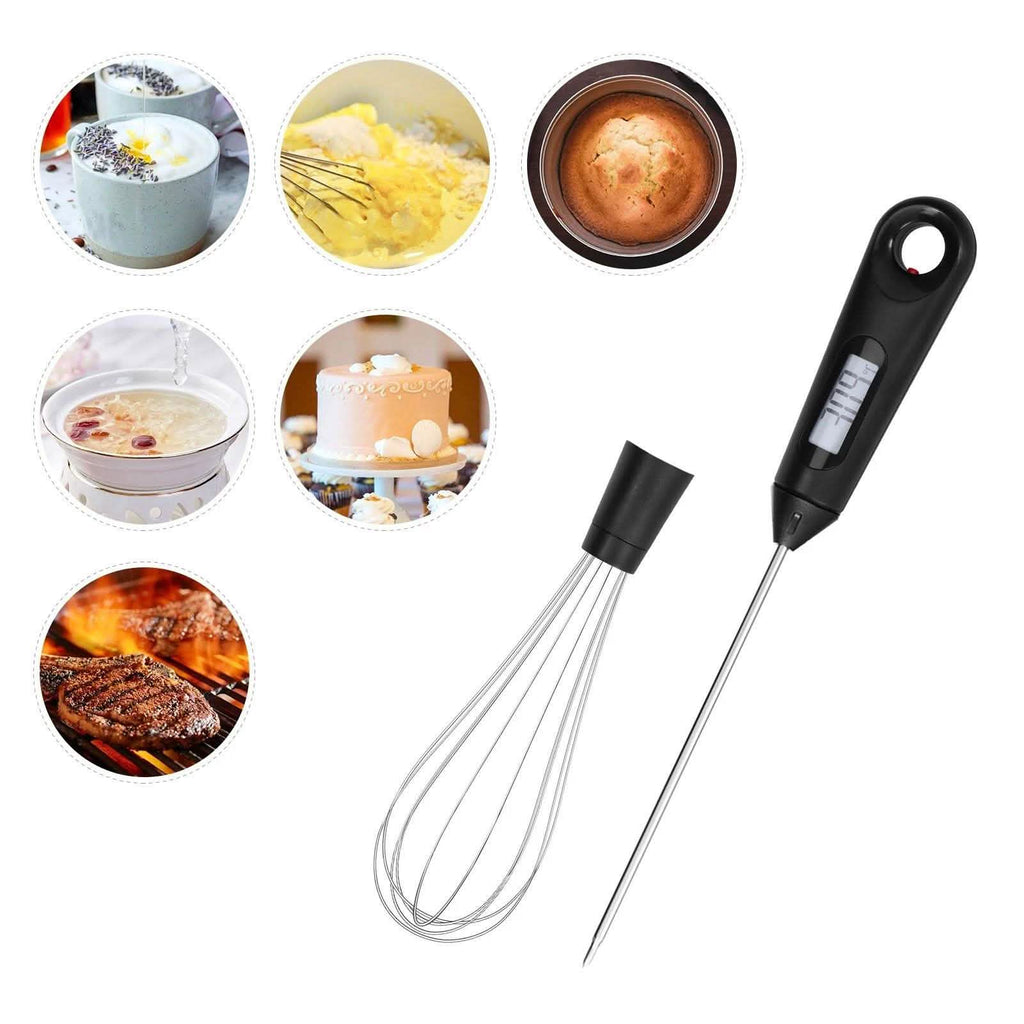 2-in-1 Instant Read Food Thermometer and Egg Whisk