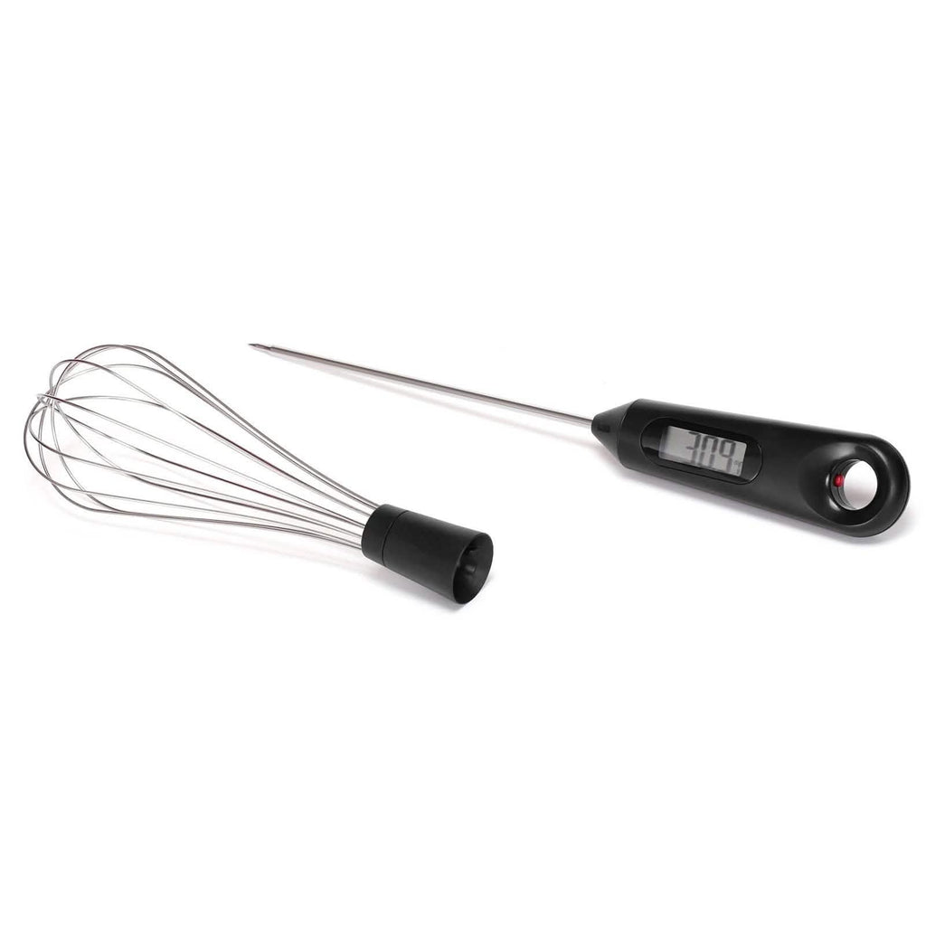 2-in-1 Instant Read Food Thermometer and Egg Whisk