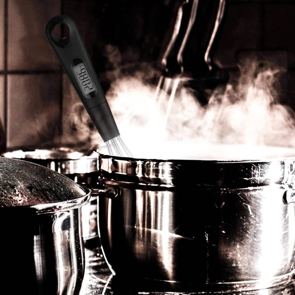 2-in-1 Instant Read Food Thermometer and Egg Whisk