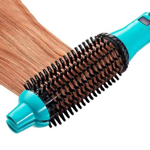 2-in-1 Perfecter Flat Iron Hair Straightener and Hot Round Brush
