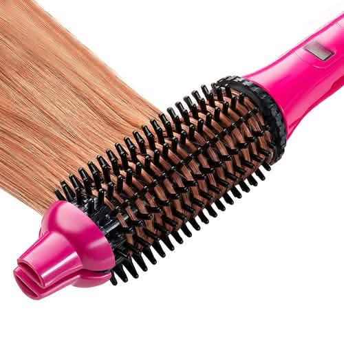 2-in-1 Perfecter Flat Iron Hair Straightener and Hot Round Brush