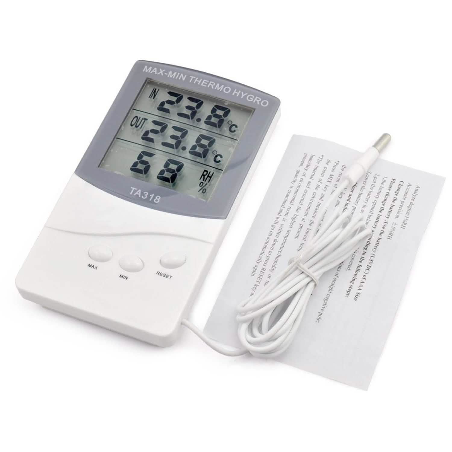 2-in-1 Thermometer and Hygrometer