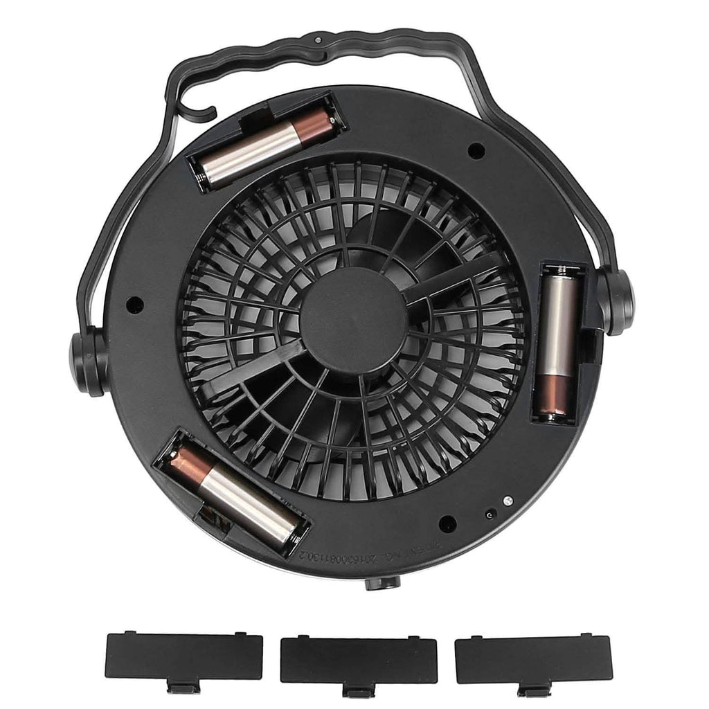 2-in-1 Outdoor Battery/USB Operated Portable Camping LED Fan