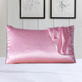 2-Pack: 100% Silk Pillow Cover with Trim