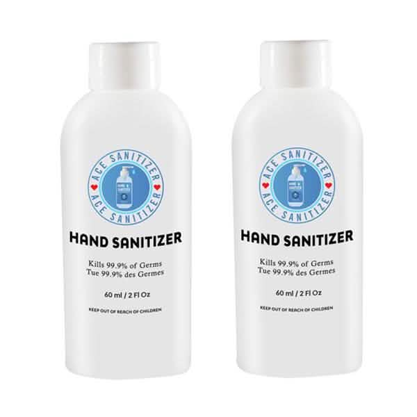 2-Pack: 2oz Bottle 70% Alcohol Hand Sanitizer