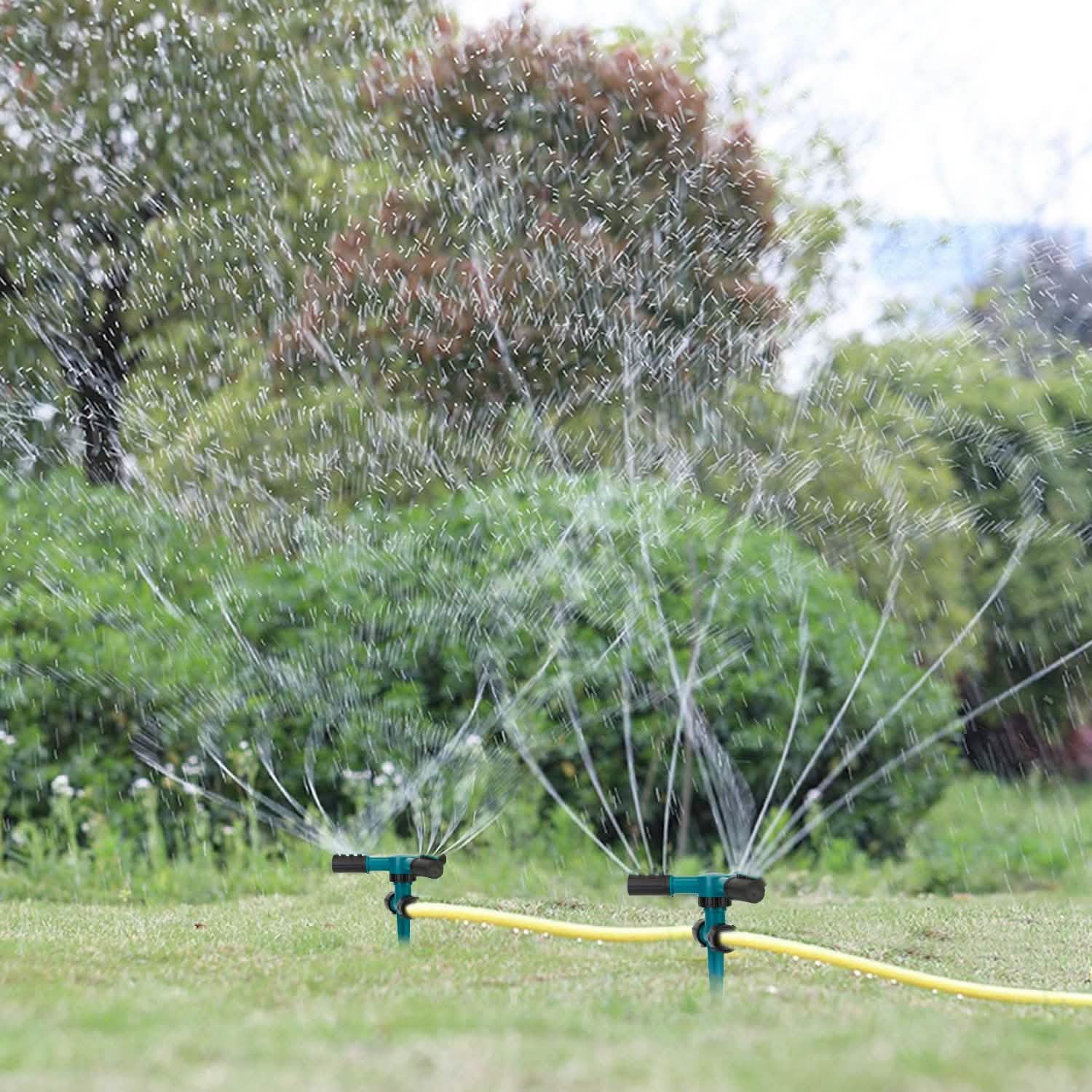 2-Pack: 360 Degree Rotatable Lawn Garden Sprinkler