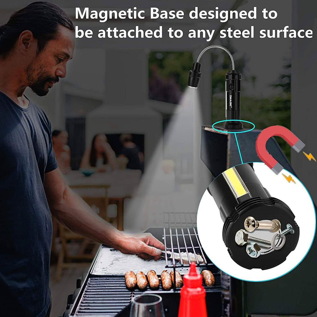 2-Pack: 360º Gooseneck LED Magnetic Base Lamp