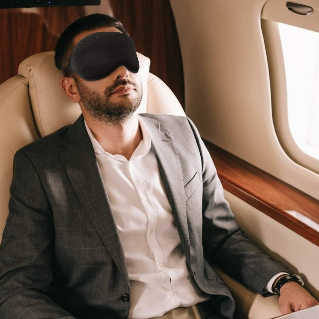 2-Pack: 3D Contoured Cup Light Blockout Sleeping Mask