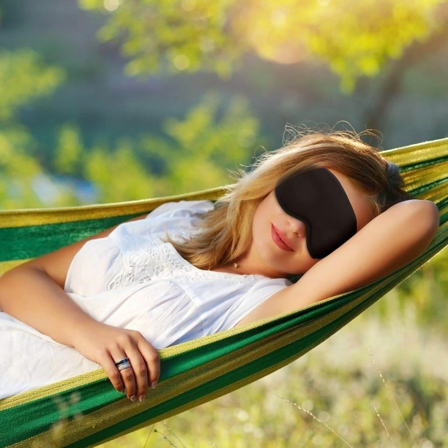 2-Pack: 3D Contoured Cup Light Blockout Sleeping Mask