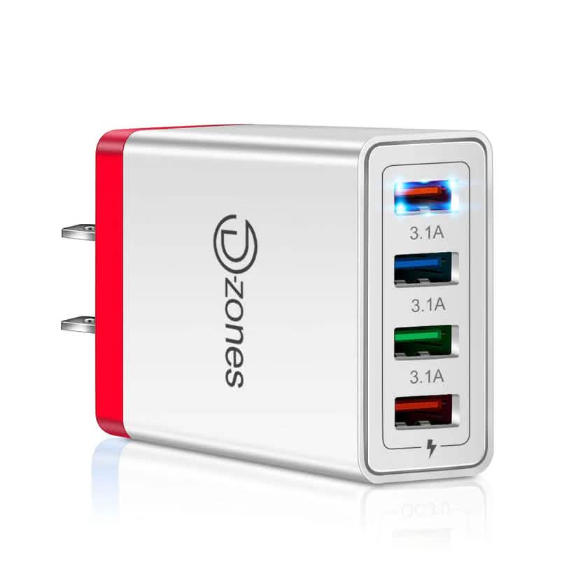 2-Pack: 4 Port High-Speed Wall Charger