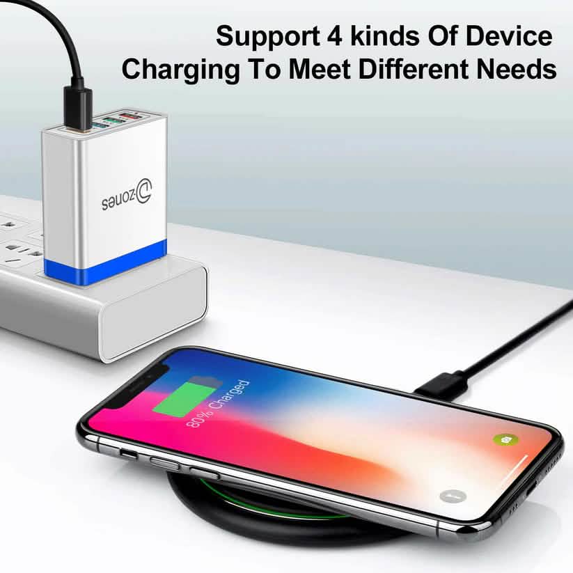 2-Pack: 4 Port High-Speed Wall Charger