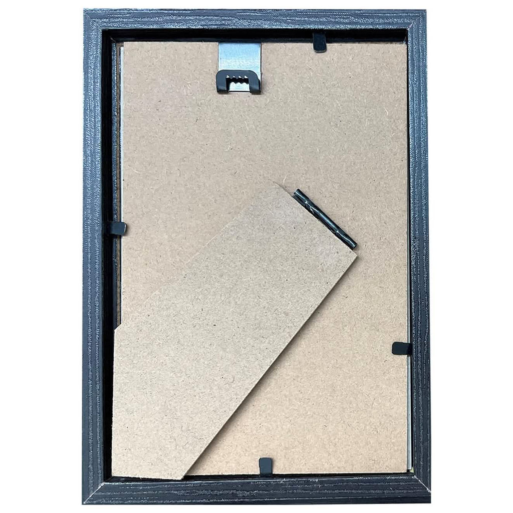2-Pack: 4" x 6" Solid Wood Photo Frame with Hanger Hooks