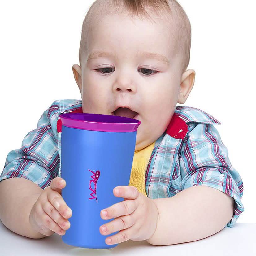 2-Pack: 9 Oz 360 Spill Free Wow Drinking Cup for Kids
