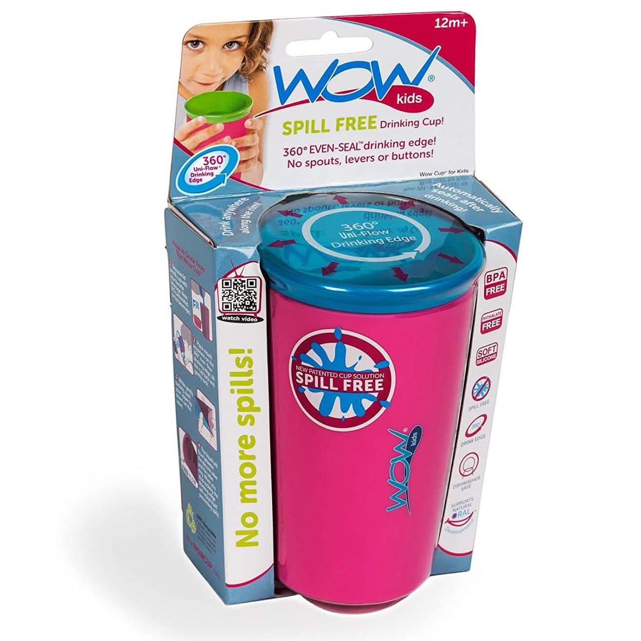 2-Pack: 9 Oz 360 Spill Free Wow Drinking Cup for Kids