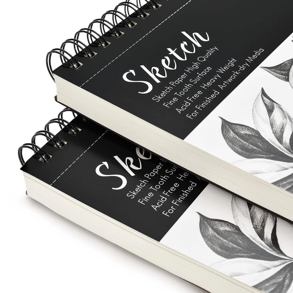 2-Pack: 9X12" 100 Sheets Spiral Sketch Pad