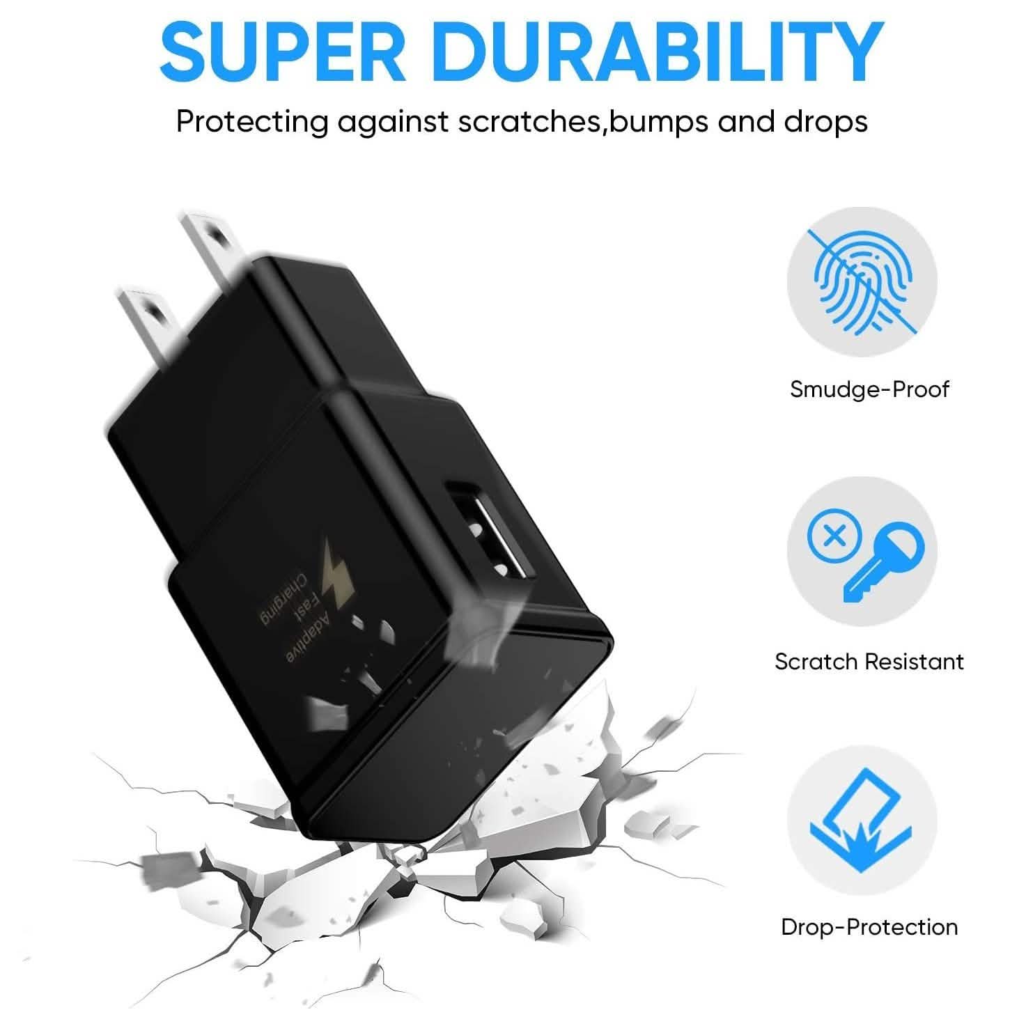 2-Pack: Adaptive Fast Charging Wall Charger